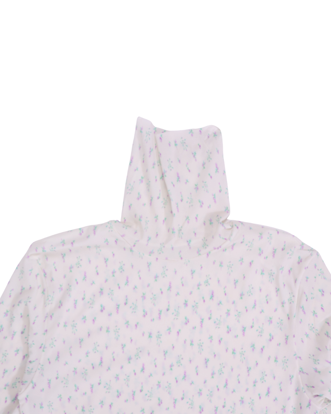FUMIKA UCHIDA / STOKING JERSEY TURTLENECK BODYSUIT / FLORAL PURPLE