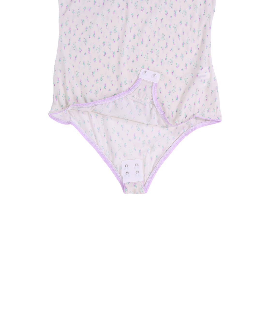 FUMIKA UCHIDA / STOKING JERSEY TURTLENECK BODYSUIT / FLORAL PURPLE
