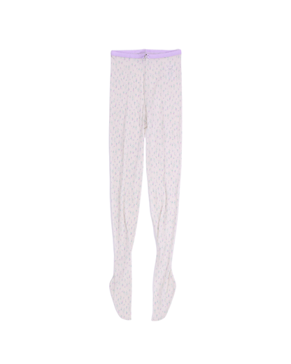 FUMIKA UCHIDA / STOCKING JERSEY TIGHTS / FLORAL PURPLE