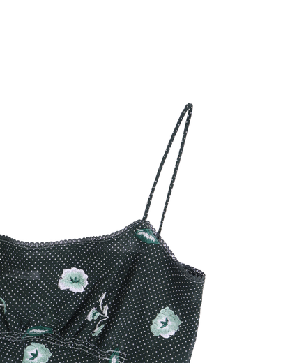 FUMIKA UCHIDA / ALLOVER EMB. CAMISOLE / BOTTLE GREEN