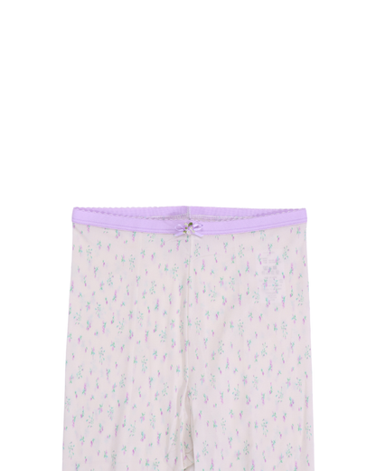 FUMIKA UCHIDA / STOCKING JERSEY TIGHTS / FLORAL PURPLE