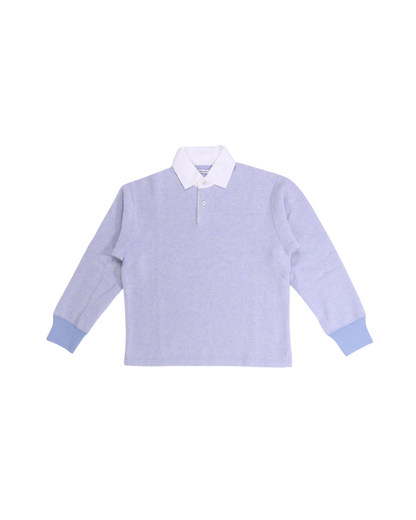 FUMIKA UCHIDA / WOOL FRENCH TERRY RUGBY SHIRT / TOP SAX