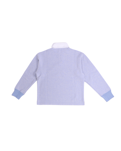 FUMIKA UCHIDA / WOOL FRENCH TERRY RUGBY SHIRT / TOP SAX