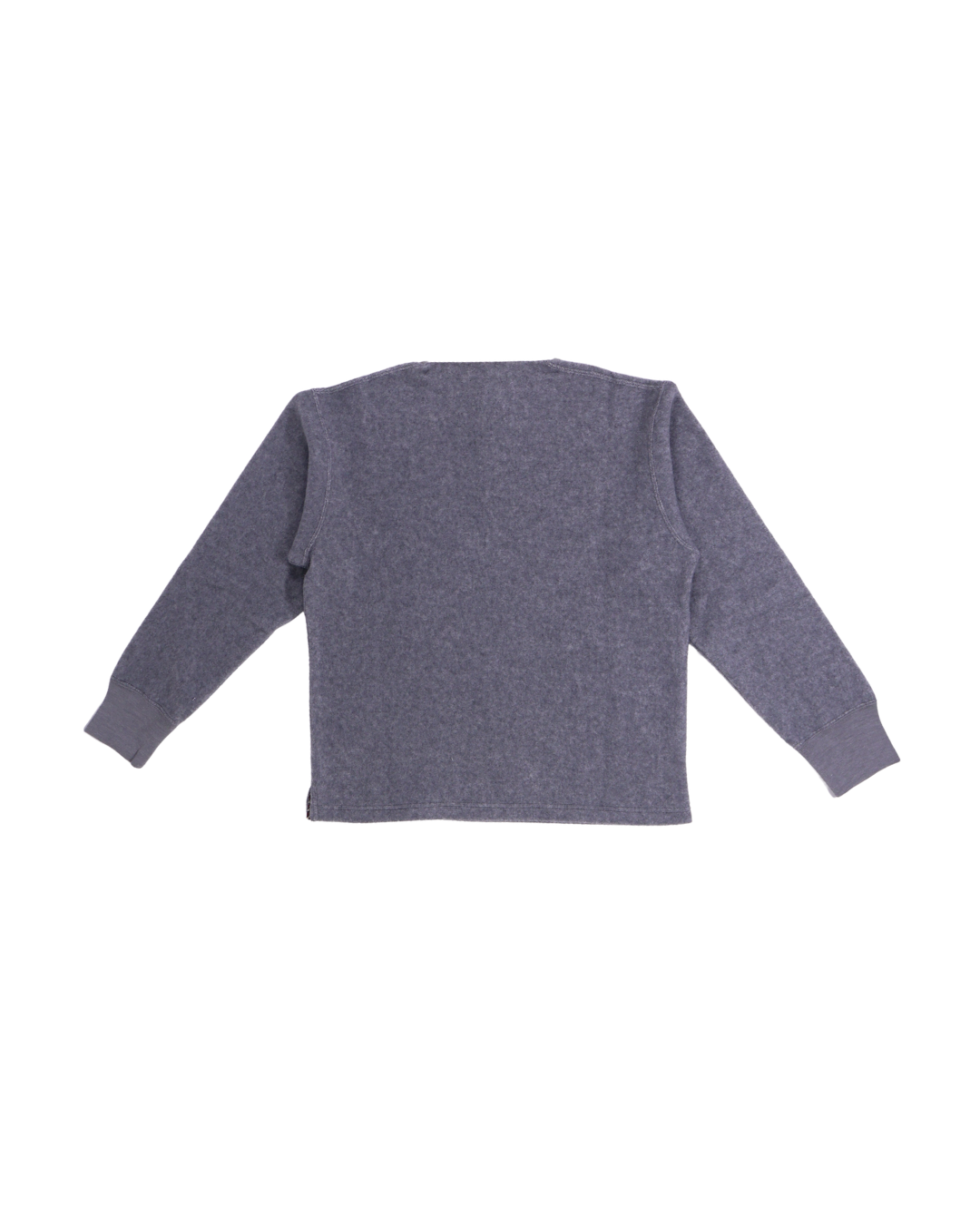 FUMIKA UCHIDA / WOOL FRENCH TERRY RUGBY SHIRT / TOP GREY