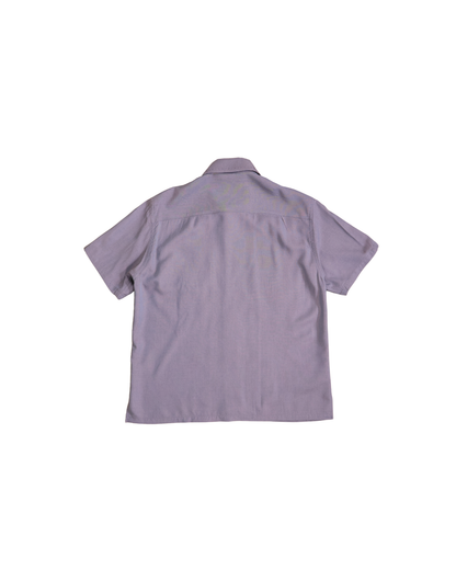 FUMIKA UCHIDA / CHAMBRAY SHORT SLEEVE SHIRT / MAUVE GREY