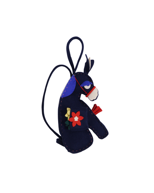 FUMIKA UCHIDA / FELT DONKEY POUCH / NAVY