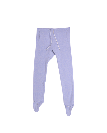 FUMIKA UCHIDA / WOOL FRENCH TERRY FOOTED PANTS / TOP SAX