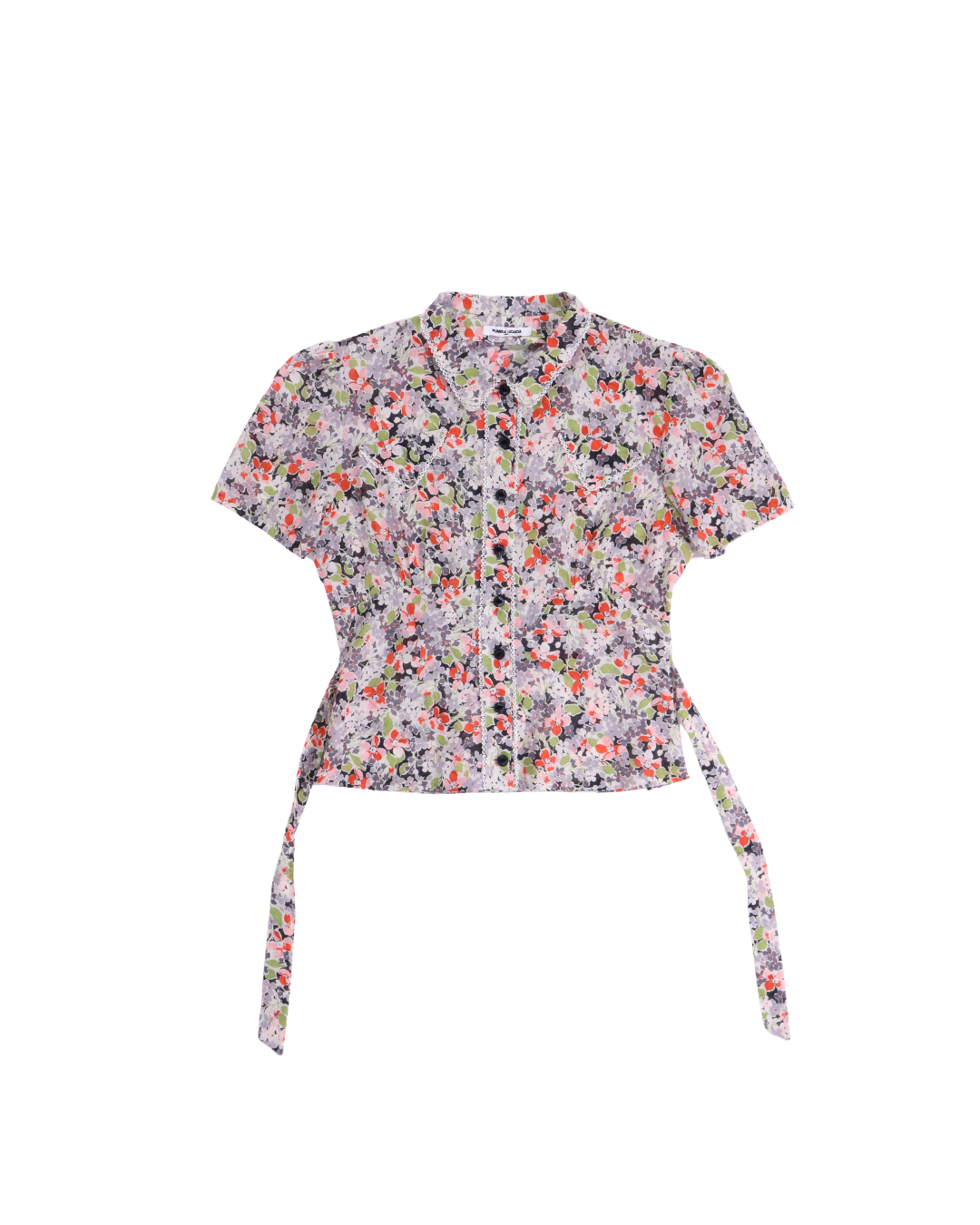 FUMIKA UCHIDA / FLORAL VOILE SHORT SLEEVE SHIRT / FLORAL