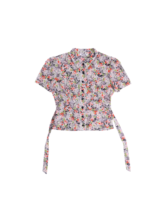 FUMIKA UCHIDA / FLORAL VOILE SHORT SLEEVE SHIRT / FLORAL