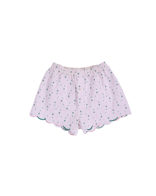 FUMIKA UCHIDA / SEERSUCKER TRUNK SHORTS / POWDER PINK