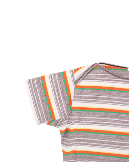 FUMIKA UCHIDA / GRANDRELLE MULTI STRIPE BODYSUIT / BROWN