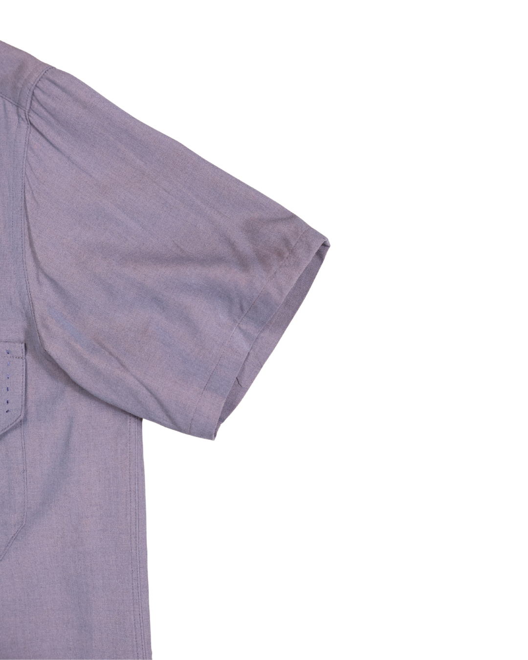 FUMIKA UCHIDA / CHAMBRAY SHORT SLEEVE SHIRT / MAUVE GREY