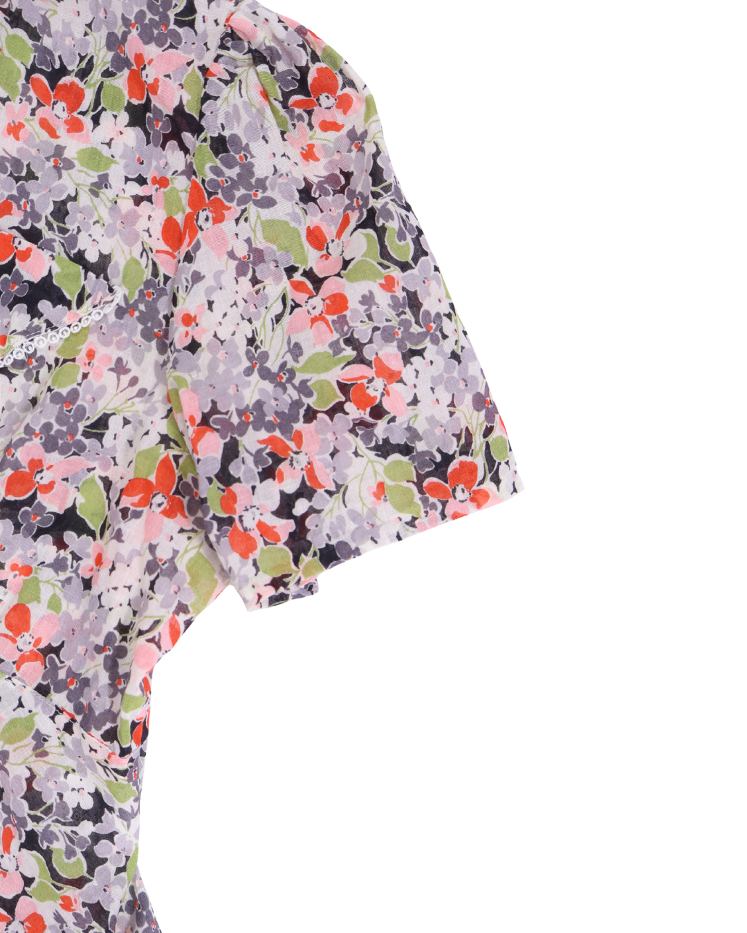 FUMIKA UCHIDA / FLORAL VOILE SHORT SLEEVE SHIRT / FLORAL