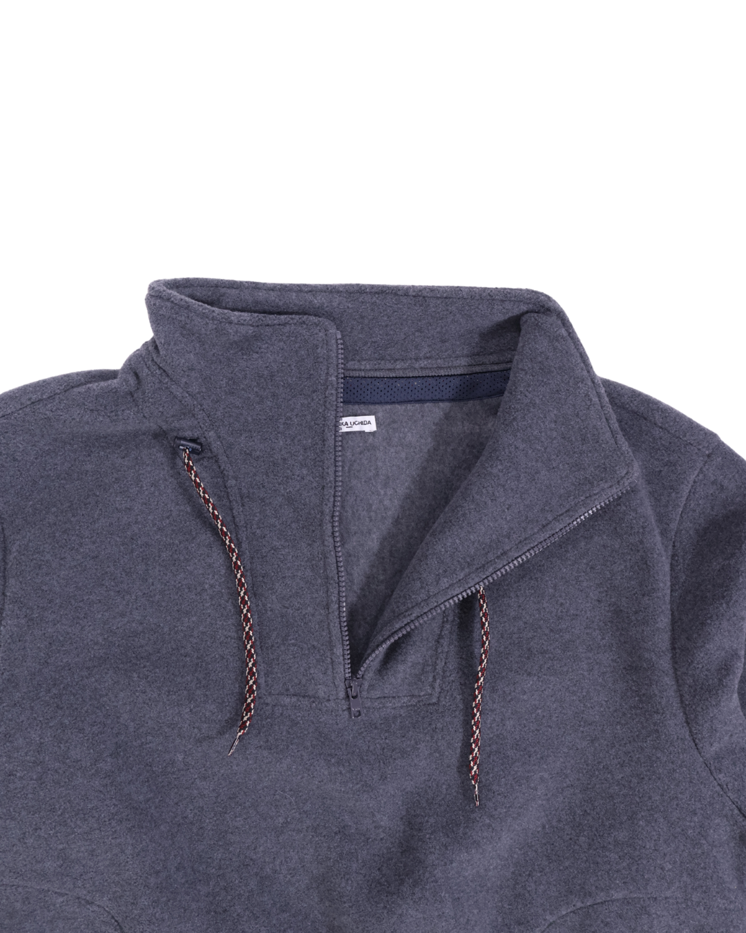 FUMIKA UCHIDA / DOUBLE FACED FLEECE PULLOVER / TOP GREY