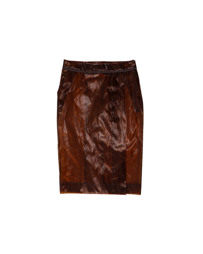 FUMIKA UCHIDA / FILM MIDI SKIRT / AMBER