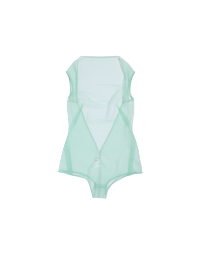 FUMIKA UCHIDA / SHEER BACK OPEN BODYSUIT / PEPPERMINT