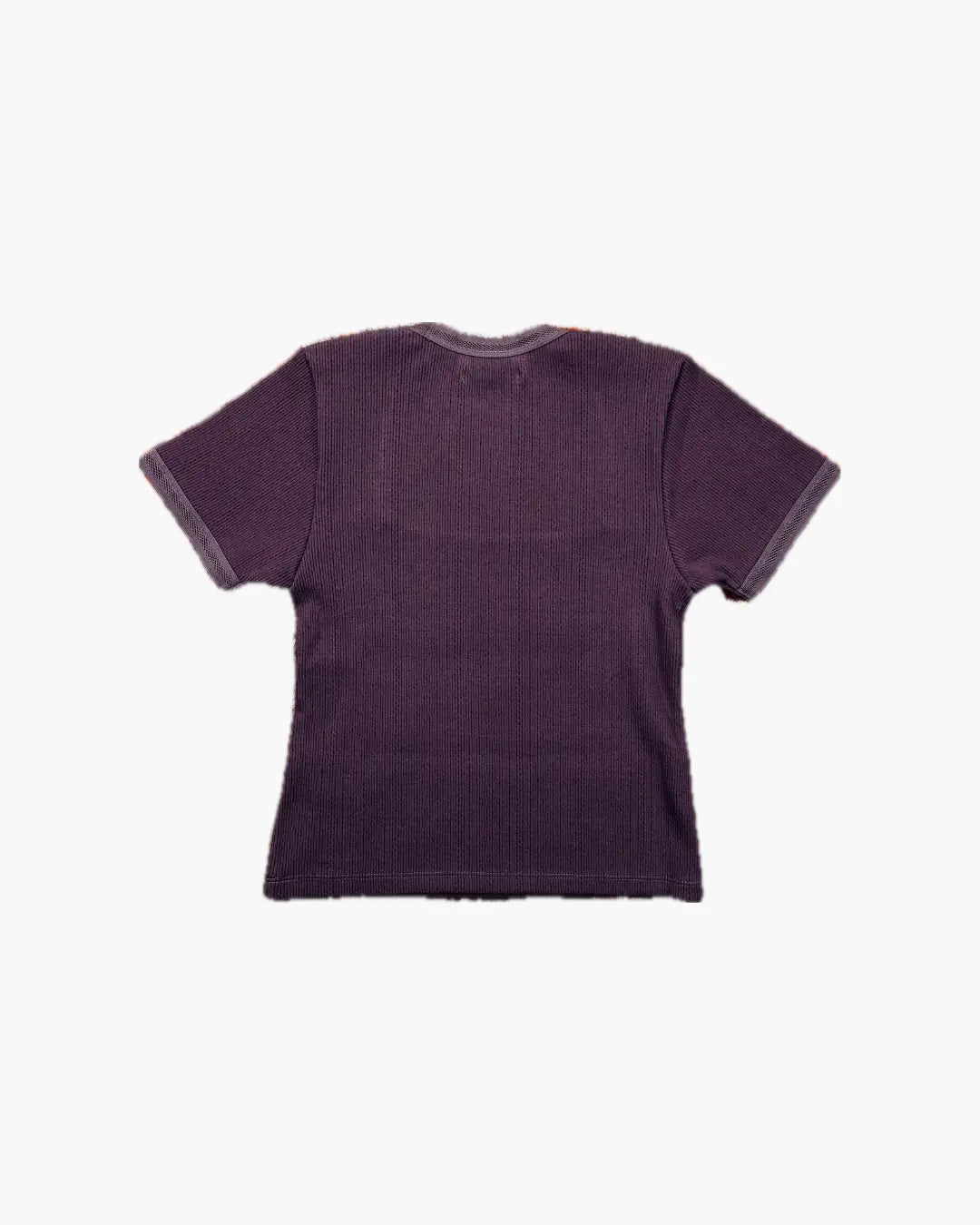 FUMIKA_UCHIDA / EYELET RIB STITCH SQUARE-NECK T-SHIRT / CHARCOAL FUMIKA_UCHIDA 601 | オンラインストア