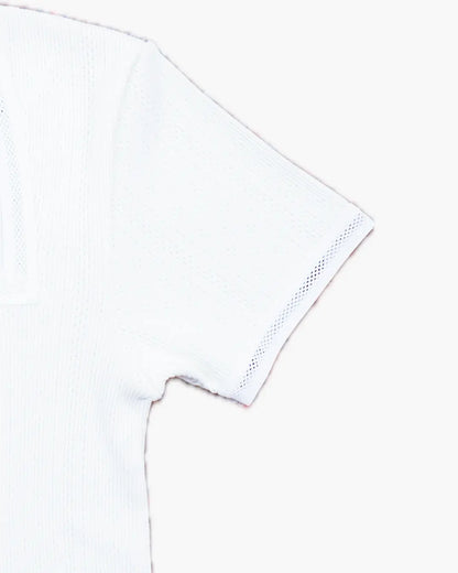 FUMIKA_UCHIDA / EYELET RIB STITCH SQUARE-NECK T-SHIRT / OFFWHITE FUMIKA_UCHIDA 601 | オンラインストア