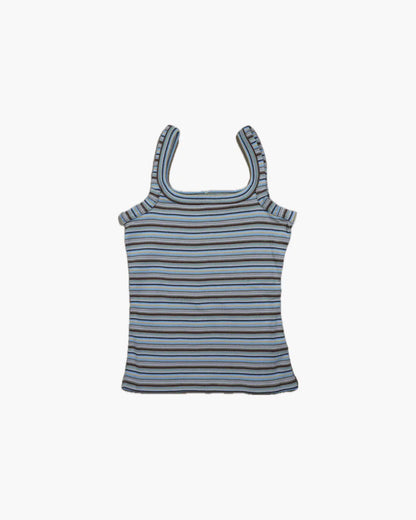 FUMIKA_UCHIDA / MULTICOLOR STRIPE CAMISOLE / WHITE/BEIGE/BROWN FUMIKA_UCHIDA 601 | オンラインストア