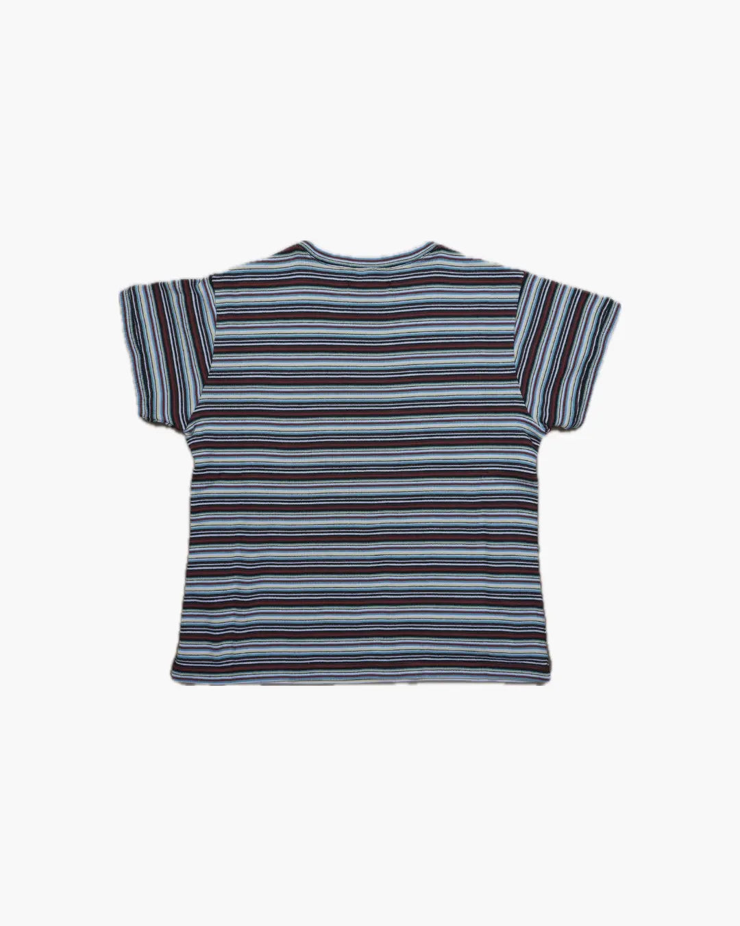 FUMIKA_UCHIDA / MULTICOLOR STRIPE T-SHIRT / BROWN/BORDEAUX/GREEN FUMIKA_UCHIDA 601 | オンラインストア