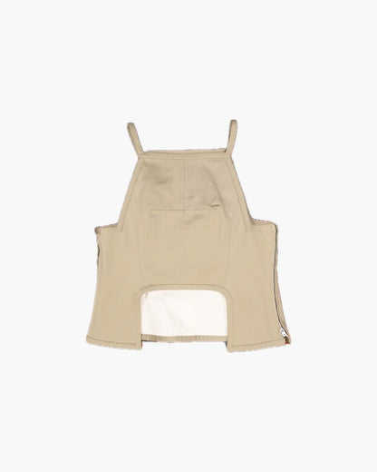 FUMIKA UCHIDA / UNIFORM WEAPON SQUARE-NECK TOP / KHAKIBEIGE – 601 FUMIKA UCHIDA / UNIFORM WEAPON SQUARE-NECK TOP / KHAKIBEIGE – 601