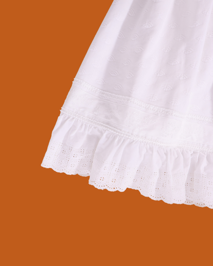 FUMIKA UCHIDA / MATELASSE MIDI SKORT / WHITE