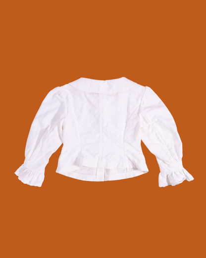 FUMIKA UCHIDA / MATELASSE BED JACKET / WHITE
