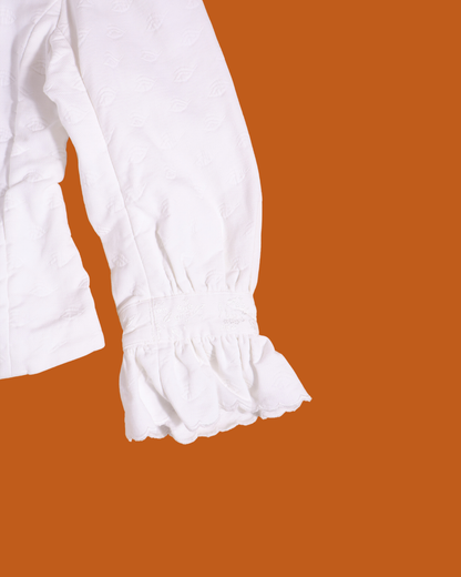 FUMIKA UCHIDA / MATELASSE BED JACKET / WHITE
