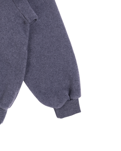 FUMIKA UCHIDA / DOUBLE FACED FLEECE PULLOVER / TOP GREY