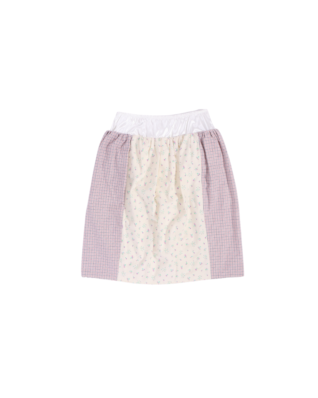 FUMIKA UCHIDA / DOUBLE NAPPED FLANNEL MIDI SKORT / FLORAL PURPLE