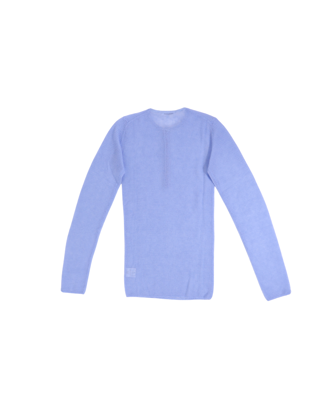 FUMIKA UCHIDA / GAUZE WAFFLE HENLEYNECK SWEATER / LIGHT BLUE