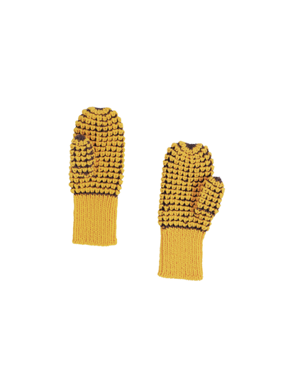 FUMIKA UCHIDA / HAND POPCORN STITCH MITTENS
