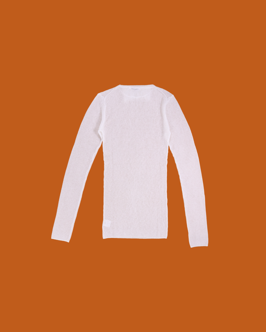 FUMIKA UCHIDA / GAUZE WAFFLE HENLEYNECK SWEATER / OFF WHITE