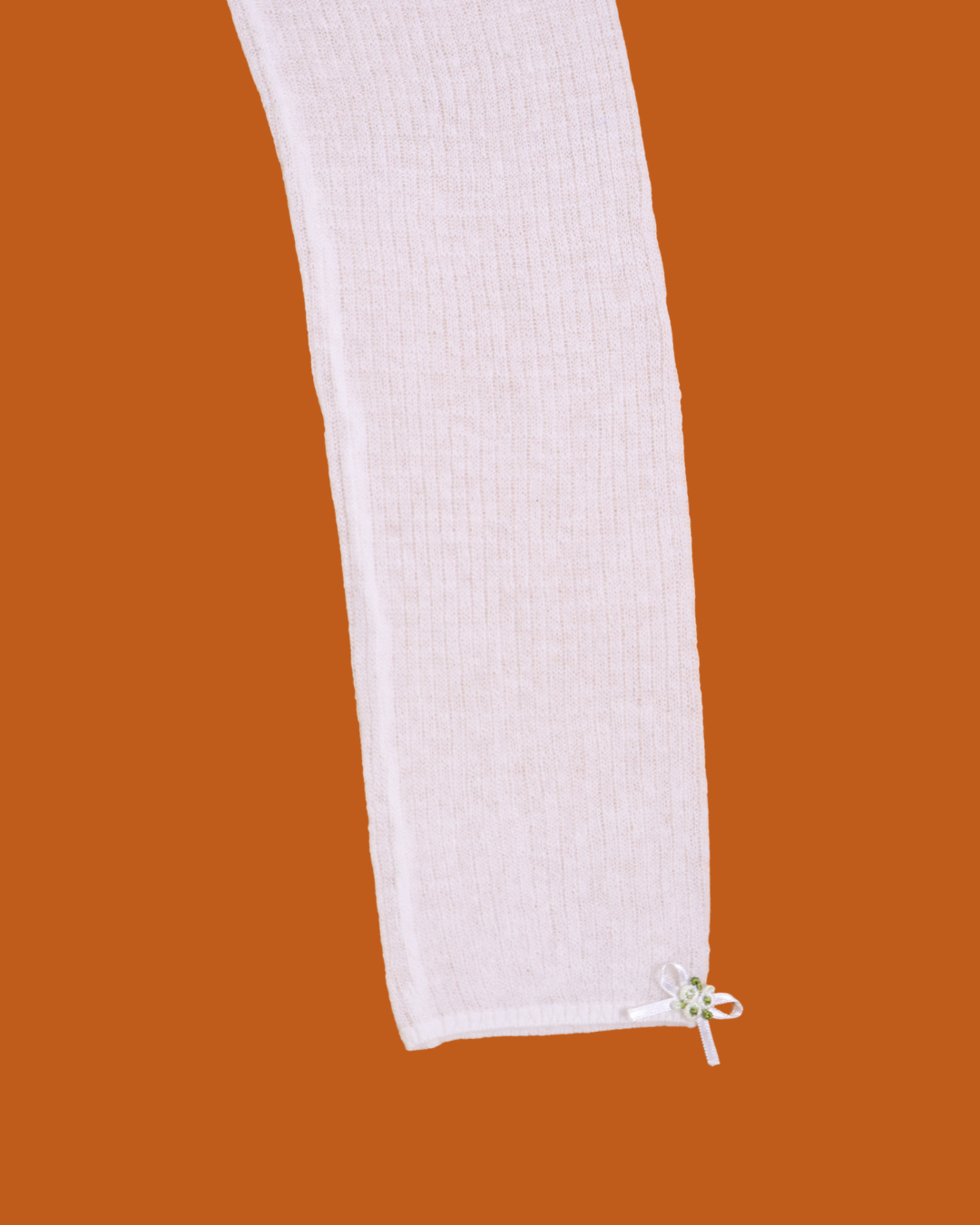 FUMIKA UCHIDA / GAUZE WAFFLE HENLEYNECK SWEATER / OFF WHITE