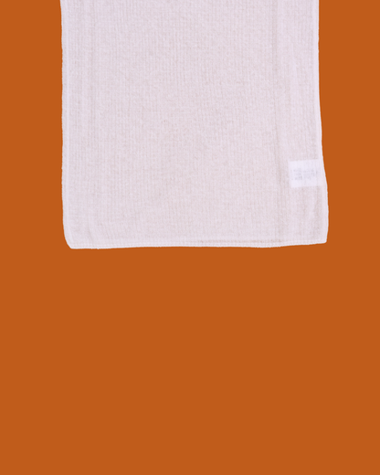 FUMIKA UCHIDA / GAUZE RIBBED TURTLENECK SWEATER / OFF WHITE