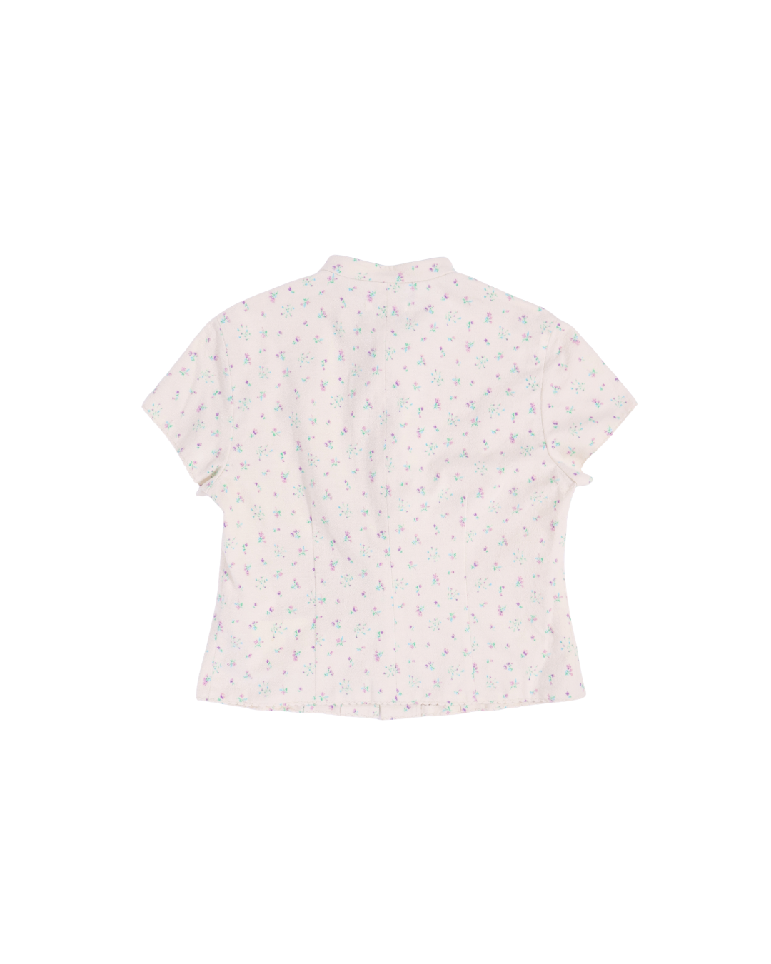 FUMIKA UCHIDA / DOUBLE NAPPED FLANNEL LOUNGE TOP / FLORAL PURPLE