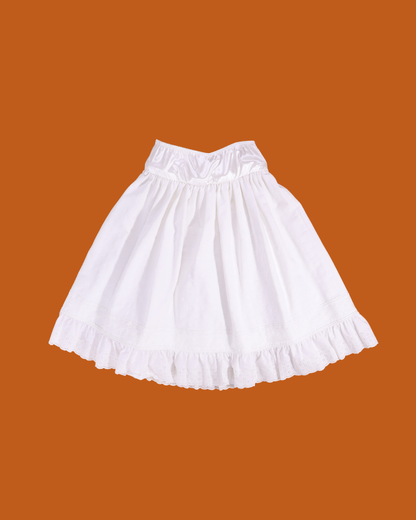 FUMIKA UCHIDA / MATELASSE MIDI SKORT / WHITE