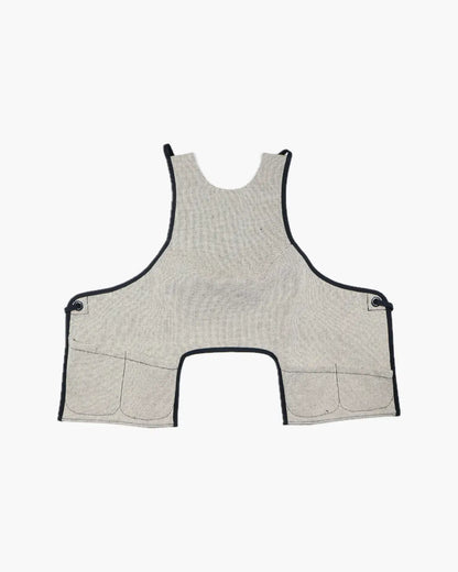 FUMIKA UCHIDA / CHAMBRAY APRON TOP / OFFWHITE/BLK - 601 | – 601 FUMIKA UCHIDA / CHAMBRAY APRON TOP / OFFWHITE/BLK - 601 | – 601