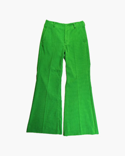 FUMIKA UCHIDA / CORDUROY FLARED PANTS / GREEN - 601 | 京都 FUMIKA UCHIDA / CORDUROY FLARED PANTS / GREEN - 601 | 京都