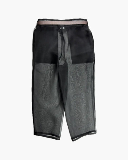 FUMIKA UCHIDA / ORGANZA OVER PANTS / BLACK - 601 | 京都ウィメンズ FUMIKA UCHIDA / ORGANZA OVER PANTS / BLACK - 601 | 京都ウィメンズ