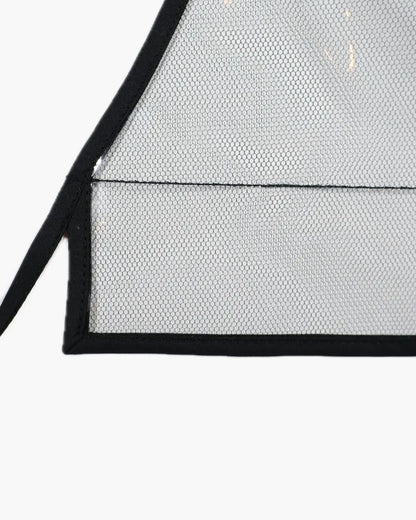 FUMIKA UCHIDA / VINYL TULLE BIB / BLACK - 601 | 京都ウィメンズ FUMIKA UCHIDA / VINYL TULLE BIB / BLACK - 601 | 京都ウィメンズ