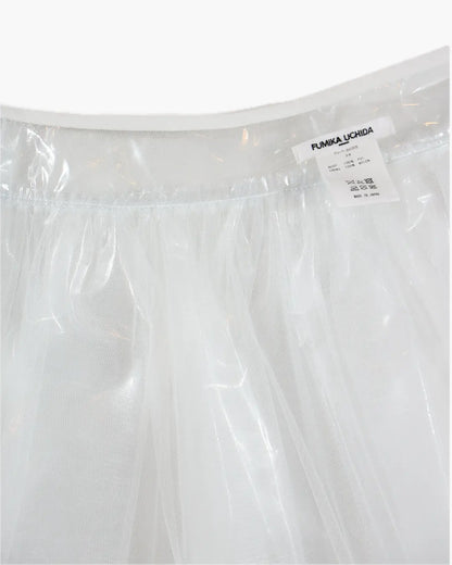 FUMIKA UCHIDA / VINYL TULLE PANIER / WHITE - 601 | 京都 FUMIKA UCHIDA / VINYL TULLE PANIER / WHITE - 601 | 京都