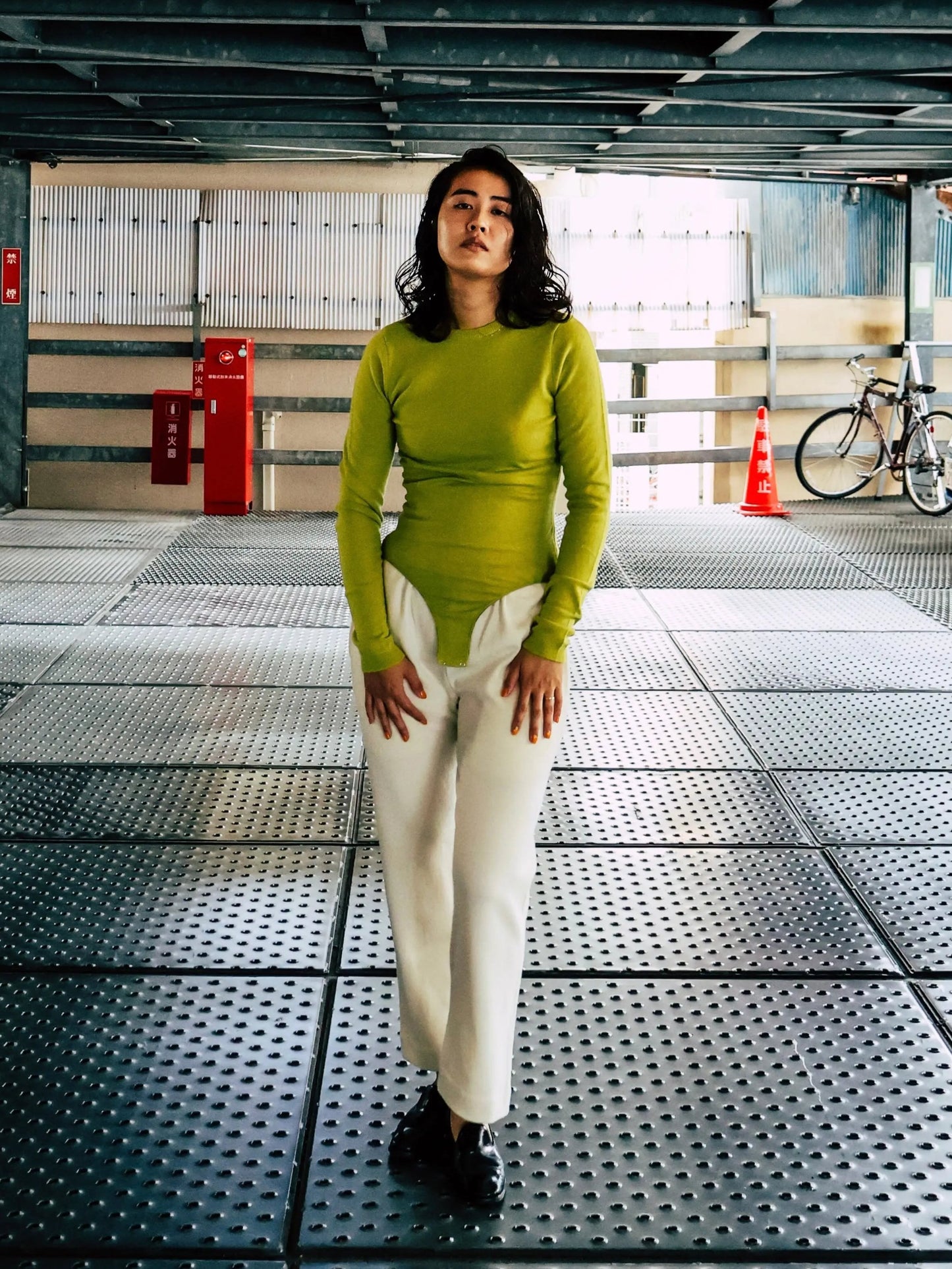 FUMIKA_UCHIDA / CASHMERE CREW-NECK BODYSUIT / YELGRN FUMIKA_UCHIDA 601 | オンラインストア