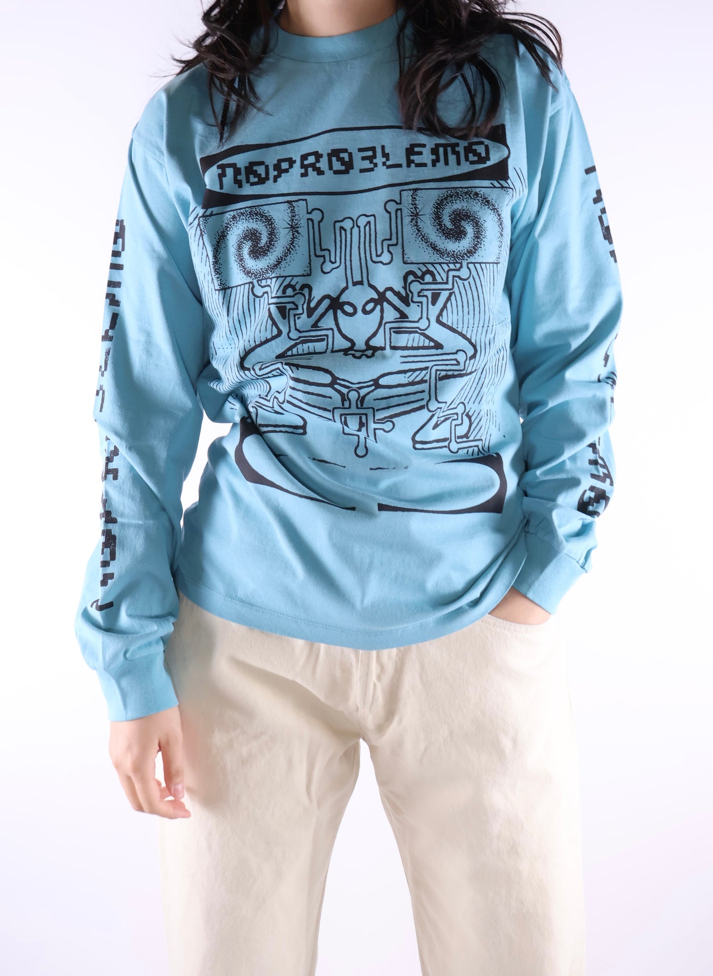 No Problemo / Branic LS Tee / Aqua
