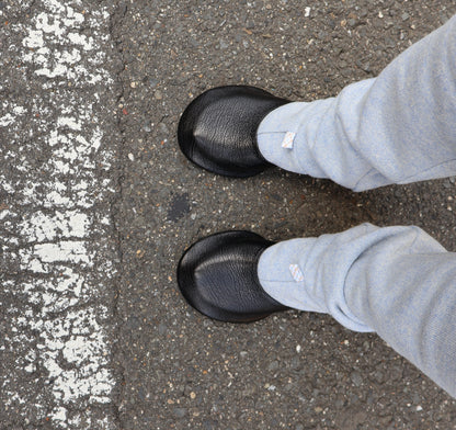 FUMIKA UCHIDA / WOOL FRENCH TERRY FOOTED PANTS / TOP SAX