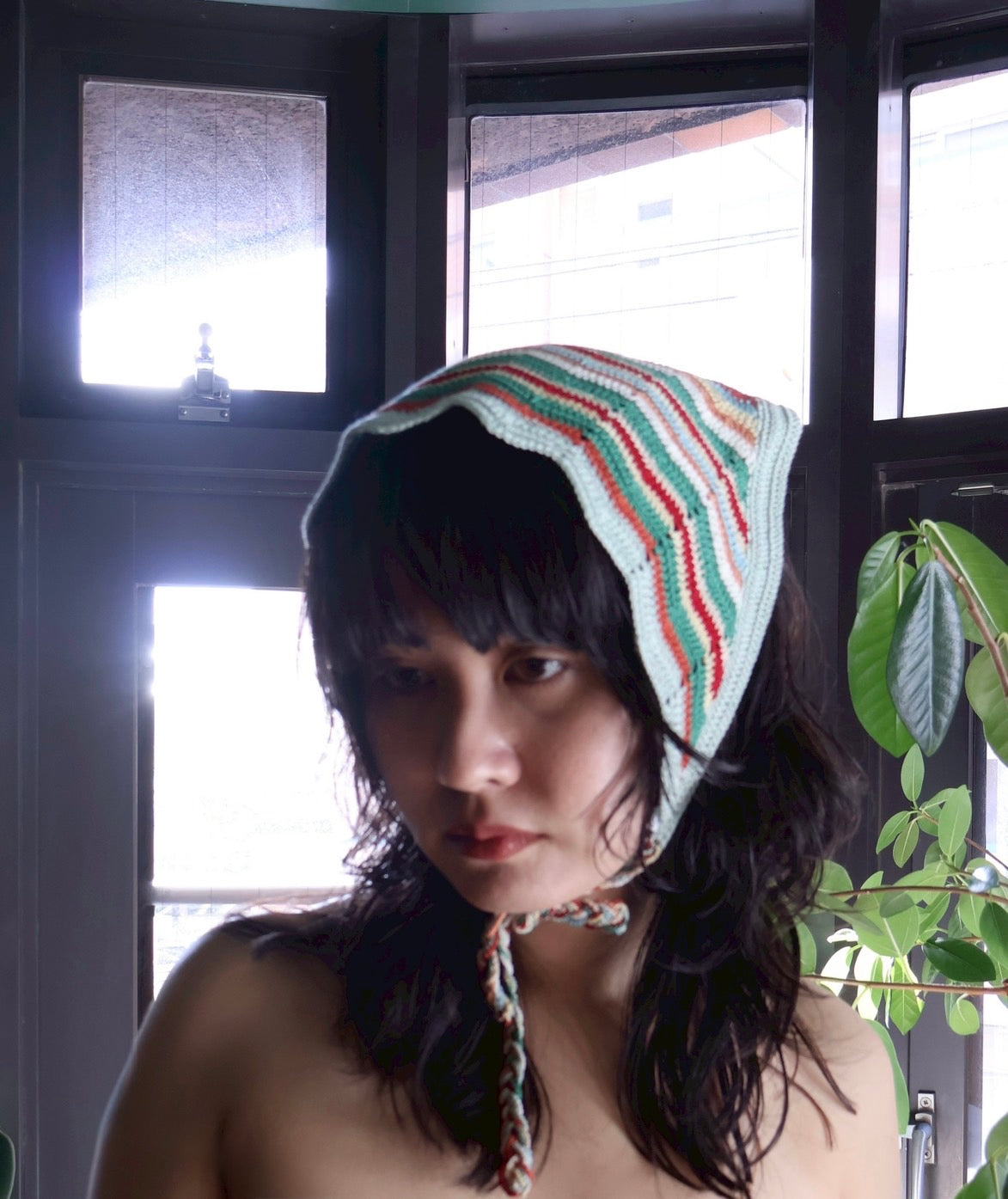 FUMIKA UCHIDA / CROCHET CHEVRON KERCHIEF