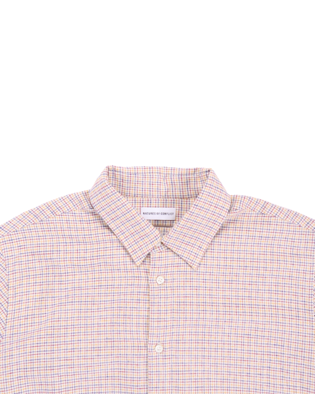 Natures of Conflict / NoC Mannish Shirt 0.2 / Check Ecru