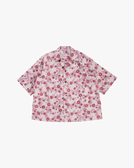Natures of Conflict / Camp Shirt / Pink Flower