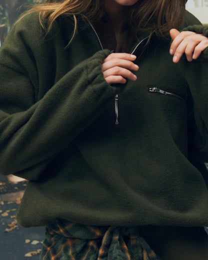 Song for the Mute / HALF ZIP PULLOVER / GREEN