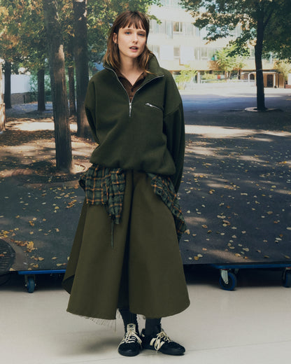 Song for the Mute / LONG TWISTED SKIRT / ARMY GREEN